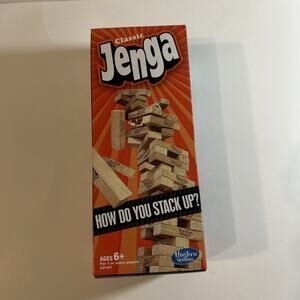 Jenga Classic Game 54 Pieces Wooden Blocks Tower Official Adult Family Fun New